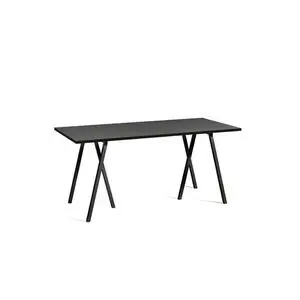 Hay - Loop Stand Table Black powder coated steel frame - Black