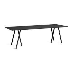 Hay - Loop Stand Table Sort pulverlakeret stålstel - Sort