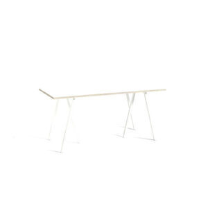 Hay - Loop Stand Table White powder coated steel frame - White