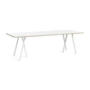Hay - Loop Stand Table Hvid pulverlakeret stålramme - Hvid