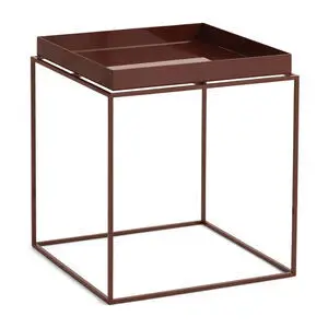 Hay - Tray Table Powder coated steel base - Chocolate High gloss