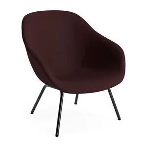 Hay - AAL87 Sort pulverlakeret stål 4-benet fod Standard glider - Sort