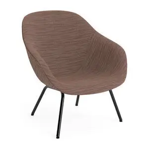 Hay - AAL87 Sort pulverlakeret stål 4-benet fod Standard glider - Sort