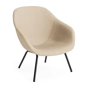 Hay - AAL87 Sort pulverlakeret stål 4-benet fod Standard glider - Sort