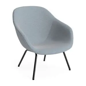 Hay - AAL87 Sort pulverlakeret stål 4-benet fod Standard glider - Sort