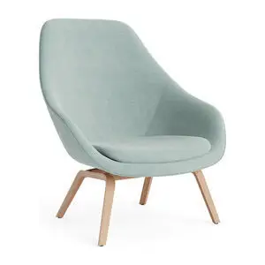 Hay - AAL93 Lakeret egetræsfiner 4-benet stel med velcro Standard glider
