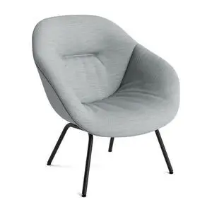 Hay - AAL87 Blød sort pulverlakeret stål 4-benet fod Standard glider - Sort