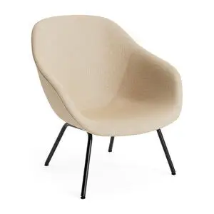 Hay - AAL87 Blød sort pulverlakeret stål 4-benet fod Standard glider - Sort