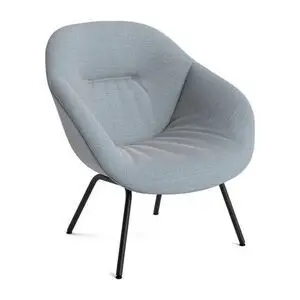 Hay - AAL87 Blød sort pulverlakeret stål 4-benet fod Standard glider - Sort