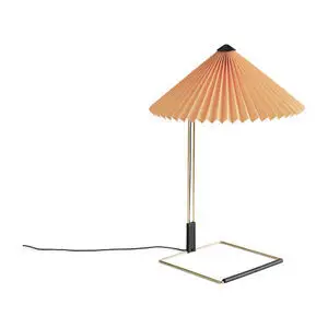 Hay - Matin Bordlampe Poleret messingfod - Fersken