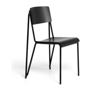 Hay - Petit Standard Sort pulverlakeret stål 4-benet fod Standard glider - Sort