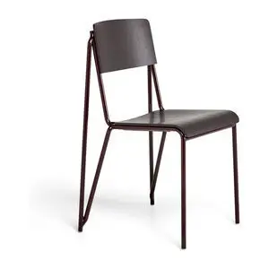 Hay - Petit Standard Mørk bordeaux pulverlakeret stål 4-benet fod Standard glider - Mørk bordeaux