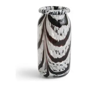 Hay - Splash Vase Roll Neck - Kaffe og hvid