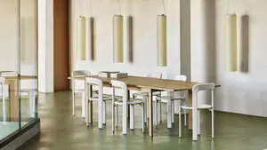 Hay - Rey Chair 4-benet base Standard glider - Cremehvid