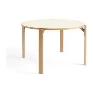 Hay - Rey Table Stel med gyldenlakeret bøg - Elfenbenshvid