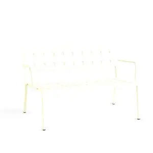 Hay - Balkon Lounge Bænk med armlæn - Kridtbeige