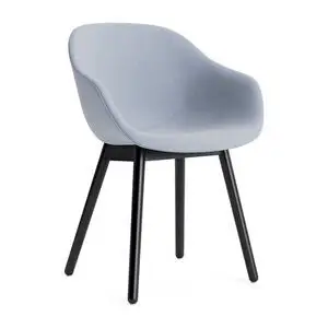Hay - AAC213 Stol Sortlakeret egetræsstel Standard glider - Sort