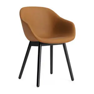 Hay - AAC213 Stol Sortlakeret egetræsstel Standard glider - Sort