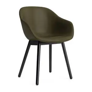 Hay - AAC213 Stol Sortlakeret egetræsstel Standard glider - Sort