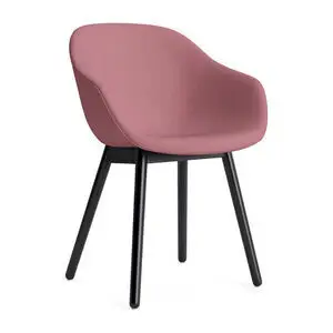 Hay - AAC213 Stol Sortlakeret egetræsstel Standard glider - Sort