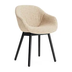 Hay - AAC213 Stol Sortlakeret egetræsstel Standard glider - Sort