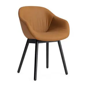 Hay - AAC213 Stol Sortlakeret egetræsstel Standard glider - Sort