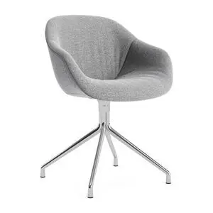 Hay - AAC221 Stol Poleret alu 4-stjernet drejefod Standard glider