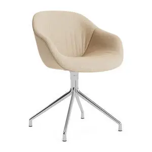 Hay - AAC221 Stol Poleret alu 4-stjernet drejefod Standard glider