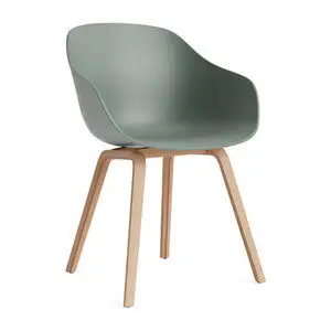 Hay - AAC222 Chair Lacquered oak base Standard glider - Fall green 2.0