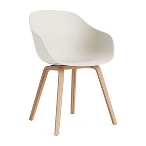 Hay - AAC222 Chair Lacquered oak base Standard glider - Melange cream 2.0