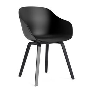 Hay - AAC222 Chair Black lacquered oak base Standard glider - Black 2.0