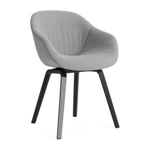Hay - AAC223 Stol Sortlakeret egetræsstel Standard glider - Sort