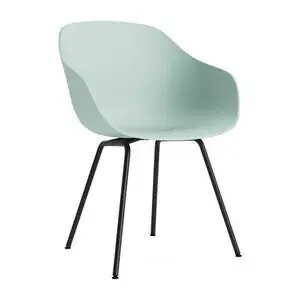 Hay - AAC226 Stol Sort pulverlakeret stålstel Standard glider - Støvet mint 2.0