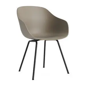 Hay - AAC226 Stol Sort pulverlakeret stålstel Standard glider - Khaki 2.0