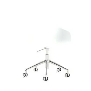 Hay - AAC252 Stol Poleret alu 5-stjernet drejestol Gaslift Hjulbase - Hvid 2.0