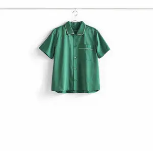 Hay - Outline pyjamas S/S skjorte - Smaragdgrøn