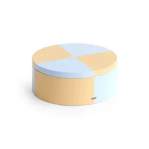 Hay - Tin Container - Peach and light blue
