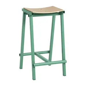 Hay - Taburete 8 Bar stool Low Soft jade powder coated base H65 - Soft jade