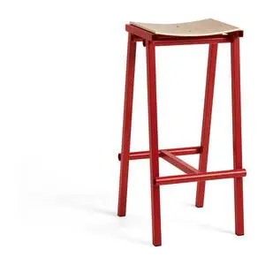 Hay - Taburete 8 Bar stool High Signal red powder coated base H75 - Signal red