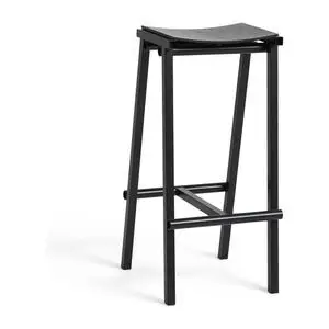Hay - Taburete 8 Bar stool High Black powder coated base H75 - Black