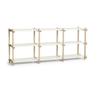 Hay - Woody Shelving Soaped oak frame 2.0 - Almond white