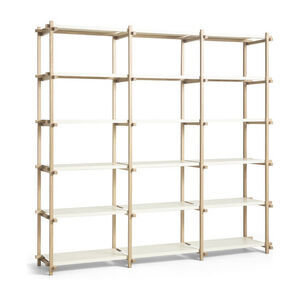 Hay - Woody Shelving Soaped oak frame 2.0 - Almond white