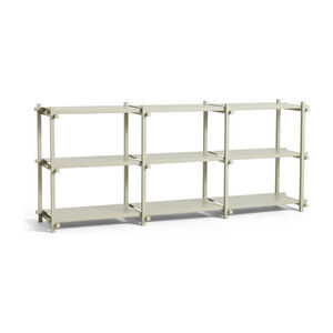 Hay - Woody Shelving Smokey grey beech frame 2.0 - Smokey grey