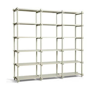 Hay - Woody Shelving Smokey grey beech frame 2.0 - Smokey grey