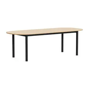 Hay - Annex Table Oblong Charcoal powder coated aluminium legs Charcoal powder coated aluminium apron Adjustable gliders - Charcoal