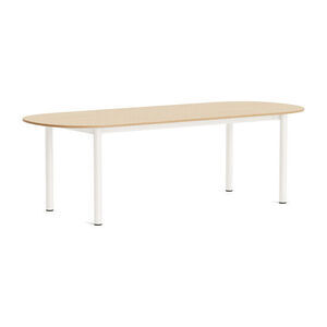 Hay - Annex Table Oblong Cream white powder coated aluminium legs Cream white powder coated aluminium apron Adjustable gliders - Cream white