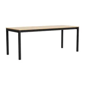 Hay - Annex Table Flush Charcoal powder coated aluminium legs Charcoal powder coated aluminium apron Adjustable gliders - Charcoal