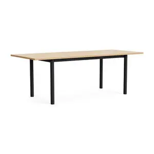 Hay - Annex Table Overhang Charcoal powder coated aluminium legs Charcoal powder coated aluminium apron Adjustable gliders - Charcoal