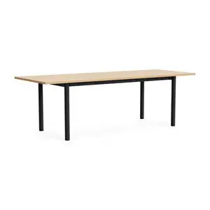 Hay - Annex Table Overhang Charcoal powder coated aluminium legs Charcoal powder coated aluminium apron Adjustable gliders - Charcoal