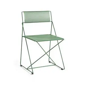 Hay - X-Line Chair Leek green powder coated steel base 2.0 - Leek green